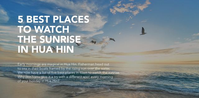 5 Best Places to Watch the Sunrise in Hua Hin