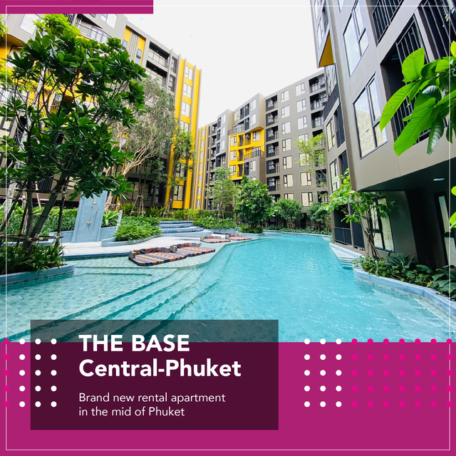 THE BASE Central Phuket Brand new rental apartment in the mid of Phuket